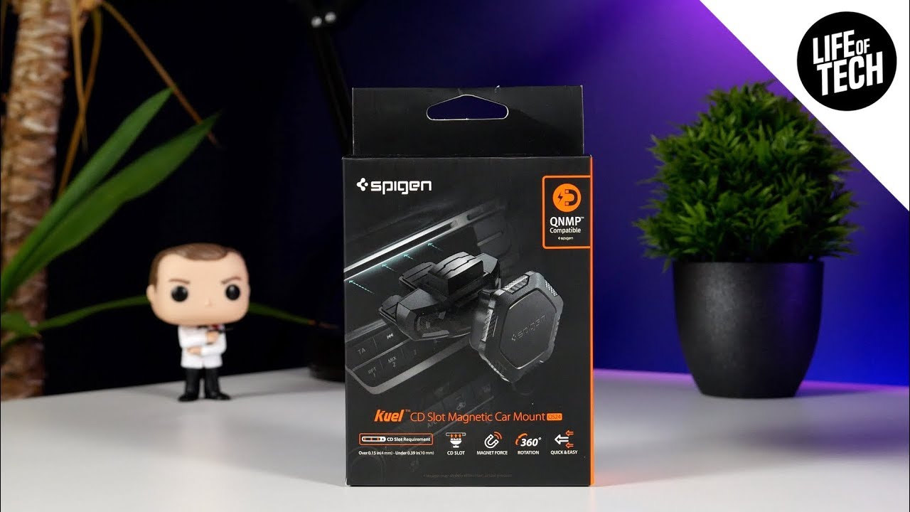 Spigen Kuel CD Slot Magnetic Car Mount (QS24) 2018 Review | 4K