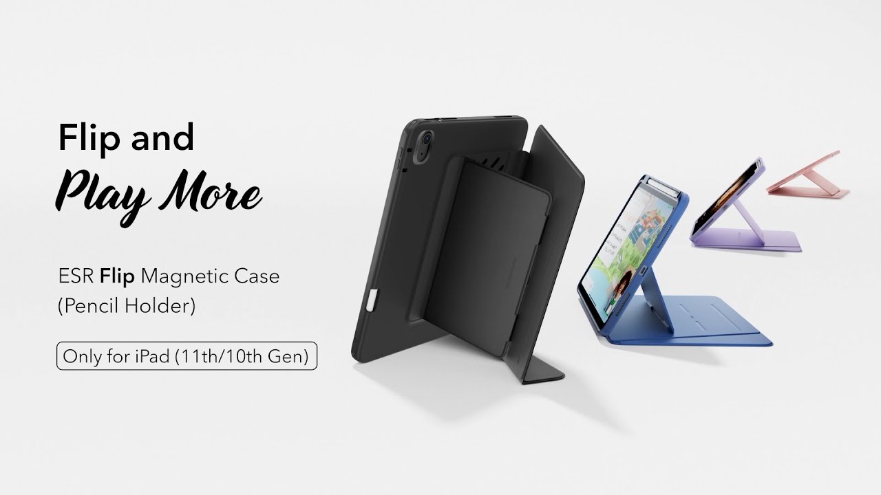 iPad 11th Generation Flip Magnetic Case with Pencil Holder