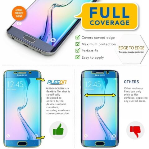 SAMSUNG GALAXY S6 EDGE PLUS - ZAŠTITNA FOLIJA HD prekriva 100% zaslona