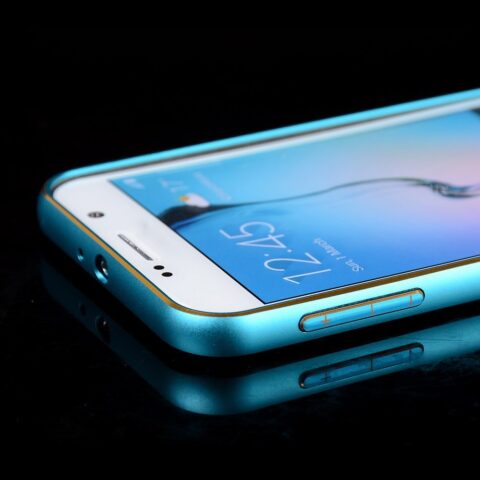 Samsung Galaxy S6 Aluminijski rubnik PLAVI + FOLIJA GRATIS! NOVO!