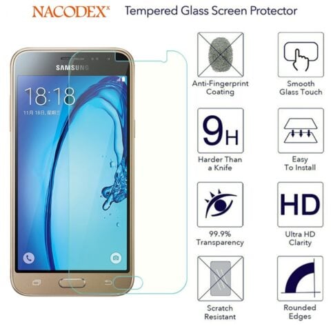 Zaštitno kaljeno staklo za Samsung J3 (2016) - SAMO 0,3mm debljina 9H 1 Zaštitno kaljeno staklo za Samsung J3 (2016) - SAMO 0,3mm debljina 9H
