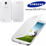 Galaxy S4 ORIGINALNA preklopna zaštitna futrola FLIP COVER bijeli + FOLIJA