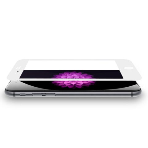 12 Zaštitno kaljeno staklo iPhone 6 zaobljeno - SAMO 0,3mm debljina (100% prekriva) CRNO ili BIJELO - Slika 13