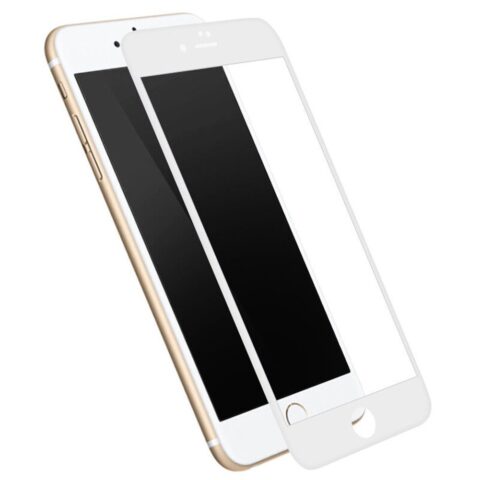 14 Zaštitno kaljeno staklo iPhone 6 zaobljeno - SAMO 0,3mm debljina (100% prekriva) CRNO ili BIJELO - Slika 15