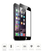 Zaštitno kaljeno staklo iPhone 6 zaobljeno - SAMO 0,3mm debljina (100% prekriva) CRNO ili BIJELO - Slika 3
