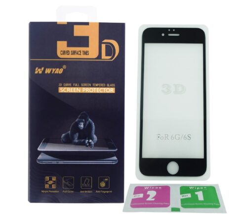 6 Zaštitno kaljeno staklo iPhone 6 zaobljeno - SAMO 0,3mm debljina (100% prekriva) CRNO ili BIJELO - Slika 7