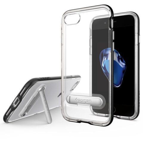 1 SPIGEN SGP Crystal Hybrid za iPhone 7 crno prozirna - Slika 1