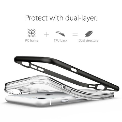 SPIGEN SGP Crystal Hybrid za iPhone 7 crno prozirna - Slika 14