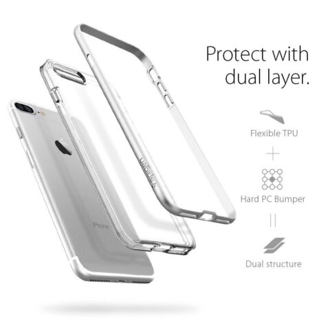 16 Maska Spigen "Neo Hybrid Crystal" za iPhone 7 - SATIN SILVER - Slika 16