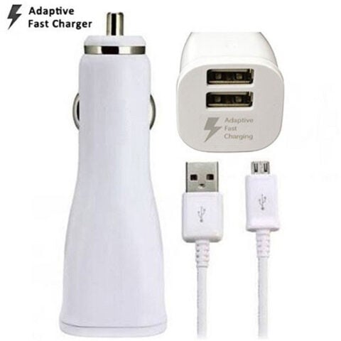 1 Samsung Dual auto punjač EP-LN920BW bijeli (+kabel) - Slika 1
