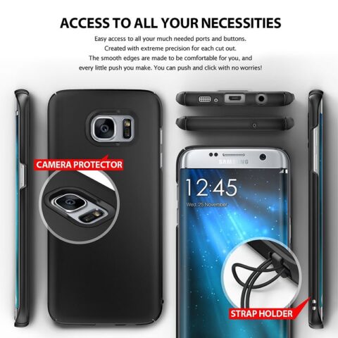 3 RINGKE Slim maskica za Samsung Galaxy S7 EDGE crna - Slika 3
