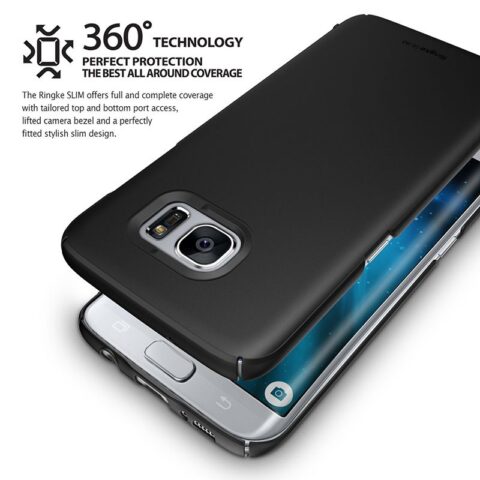 4 RINGKE Slim maskica za Samsung Galaxy S7 EDGE crna - Slika 4