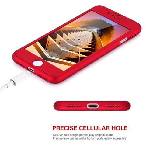 6 iPhone 7 zaštitna maskica 360 + KALJENO STAKLO GRATIS! POVOLJNO! crna - Slika 27