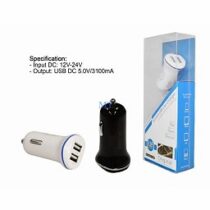 3.1A Dalesh DUAL auto punjač UNIVERSAL bijeli