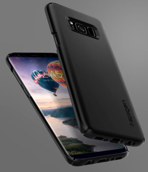 14 Maska Spigen “Thin Fit” za Samsung Galaxy S8+ PLUS CRNA - Slika 7