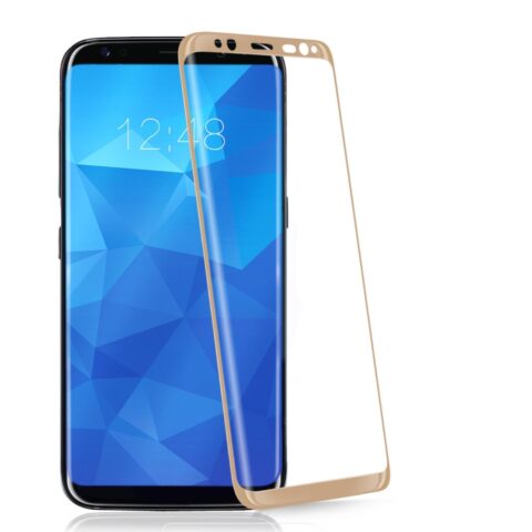 Zaštitno kaljeno staklo Samsung S8+ PLUS koje prekriva 100% zaslona ZLATNO - Slika 5