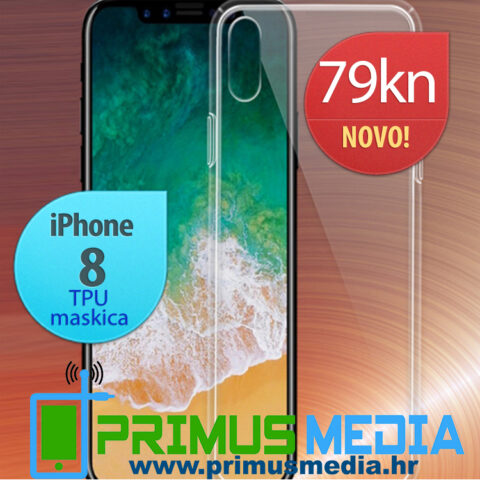 iPhone X (10) prozirna tanka TPU gel TRANSPARENT maskica - Slika 1