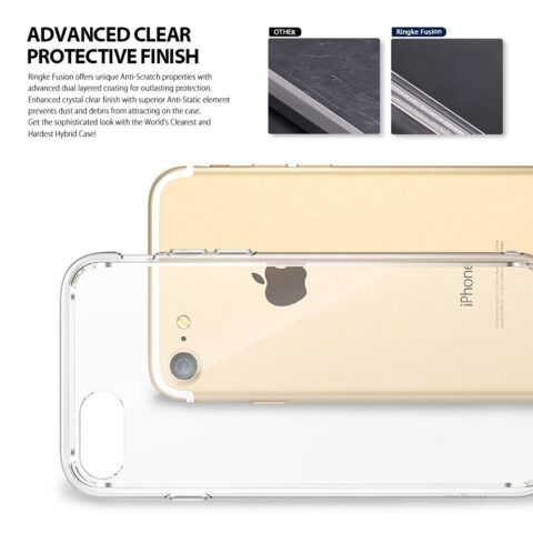 4 RINGKE Fusion iPhone 7/8 CRYSTAL VIEW samostalni dizajn ROZA - Slika 6