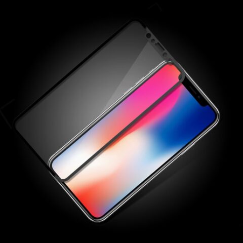 5 iPhone X 3D kaljeno staklo CRNO / BIJELO prekriva 100% zaslona PREMIUM - Slika 5