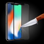 iPhone X 3D kaljeno staklo CRNO / BIJELO prekriva 100% zaslona PREMIUM - Slika 7