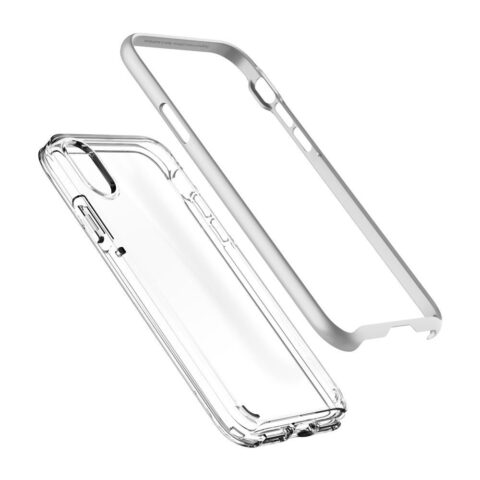 ORIGINAL Spigen Neo Hybrid maskica za iPhone X / 10 CRYSTAL satin silver - Slika 7