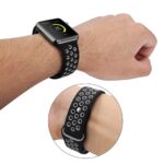 TECH-PROTECT Soft Band narukvica za APPLE WATCH 2/3/4/5/6/7/SE (44/45mm) CRNA/LIME - Slika 9