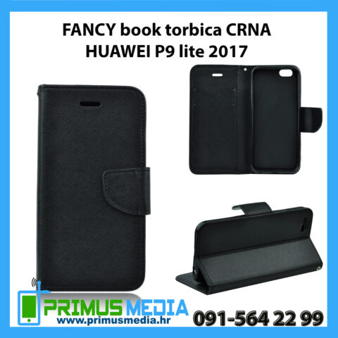 p9 lite 2017 FANCY book torbica CRNA za HUAWEI P9 lite 2017 - Slika 1
