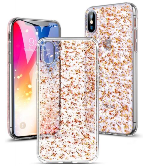 1 ESR SPARKLY GLITTER  maskica za iPhone X / 10 (GOLD) - Slika 1