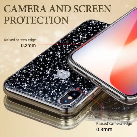 13 ESR SPARKLY GLITTER  maskica za iPhone X / 10 (SILVER) - Slika 5