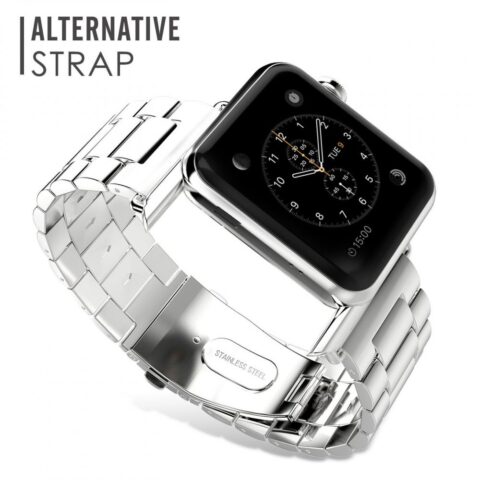 4 TECH-PROTECT SLIMLINK narukvica za Apple watch 1/2/3/4/5/6/7/8/SE (42/44/45mm) SILVER - Slika 4