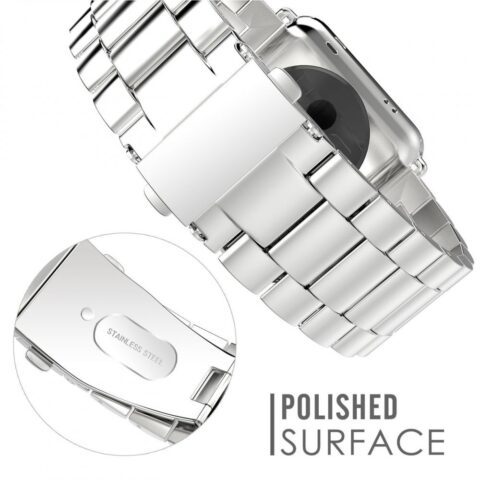 5 TECH-PROTECT SLIMLINK narukvica za Apple watch 1/2/3/4/5/6/7/8/SE (42/44/45mm) SILVER - Slika 5