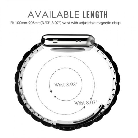 5 TECH-PROTECT SLIMLINK narukvica za Apple watch 1/2/3/4/5/6/SE (42/44mm) CRNA - Slika 5