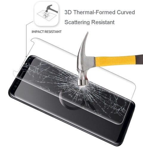 7 Samsung Galaxy S9 kaljeno staklo prozirno prekriva 100% zasl. ide na maskice - Slika 6