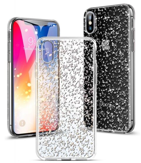 9 ESR SPARKLY GLITTER  maskica za iPhone X / 10 (SILVER) - Slika 1