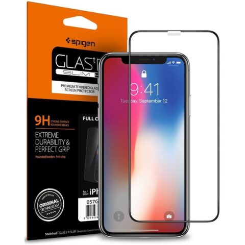 SPIGEN GLAS FC extra kvalitetno kaljeno staklo za iPhone X / iPhone 10 - Slika 1