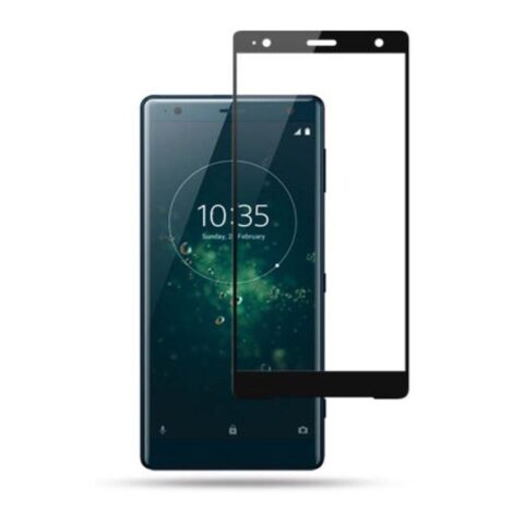 SONY XZ2 MOCOLO TG+3D kaljeno staklo CRNO prekriva 100% zaslona - Slika 1