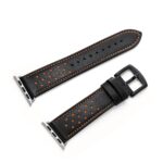 TECH-PROTECT LEATHER crna kožna narukvica za Apple Watch 2/3/4/5/6/SE (44mm) - Slika 5