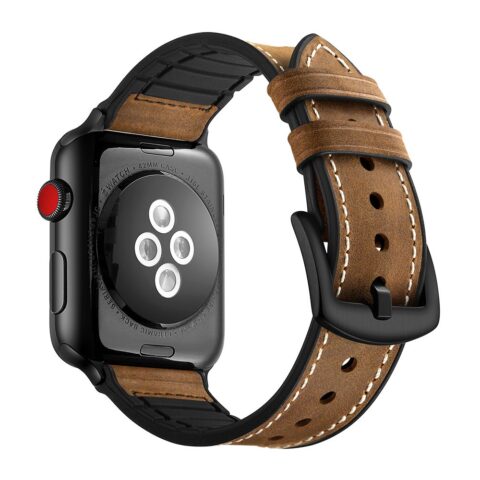 TECH-PROTECT Osoband smeđa kožna narukvica za Apple Watch 1/2/3/4/5 (42/44MM) - Slika 3