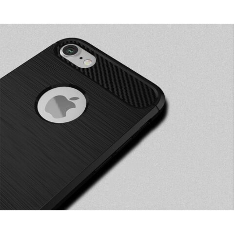 TECH-PROTECT TPU CARBON crna maskica za iPhone 7 / 8 + kaljeno staklo gratis! - Slika 3