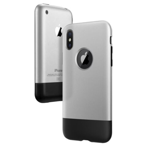ORIGINAL Spigen CLASSIC ONE maskica za iPhone X / 10 ALUMINUM GRAY - Slika 6