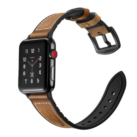 TECH-PROTECT Osoband smeđa kožna narukvica za Apple Watch 1/2/3/4/5 (42/44MM) - Slika 4