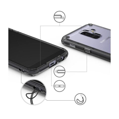 RINGKE FUSION za Samsung GALAXY A6+ 2018 (SMOKE BLACK) - Slika 4