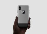ORIGINAL Spigen CLASSIC ONE maskica za iPhone X / 10 ALUMINUM GRAY - Slika 2