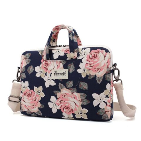 1 CANVASLIFE BRIEFCASE torbica za MACBOOK AIR/PRO 15/16 navy/rose - Slika 1