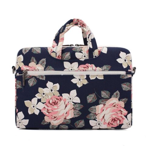 2 CANVASLIFE BRIEFCASE torbica za MACBOOK AIR/PRO 15/16 navy/rose - Slika 3