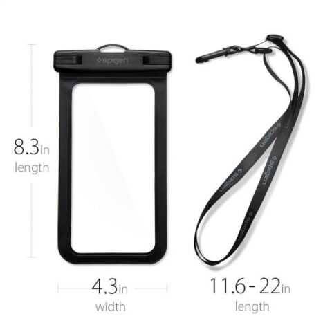 3 SPIGEN A600 UNIVERZALNA VODOOTPORNA TORBICA za sve mobitele (CRNA) - Slika 4