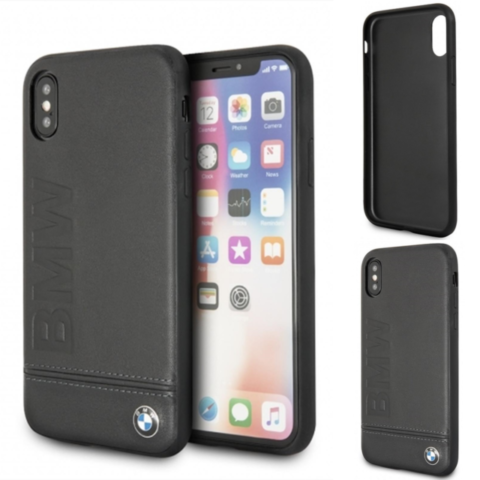 Original BMW - Logo Imprint - Kožna maskica za iPhone XS MAX - Slika 1