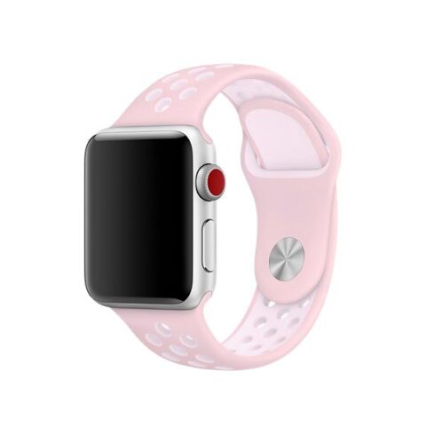 TECH-PROTECT Soft Band narukvica za Apple watch 1/2/3/4/5/6/SE (42/44mm) LIGHT PINK/WHITE - Slika 1