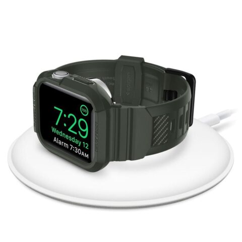 SPIGEN RUGGED ARMOR ”PRO” narukvica / maskica za Apple Watch 4/5/6/7/SE (44/45mm) (MILITARY GREEN) - Slika 7