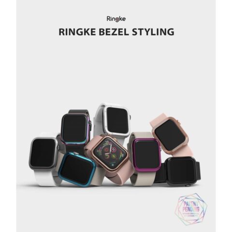 RINGKE BEZEL STYLING zaštita za APPLE WATCH 4/5/6/SE (44mm) GLOSSY BLACK - Slika 4